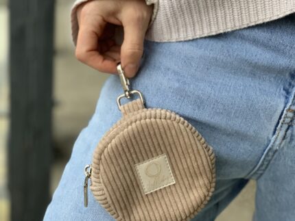 Micro Circle Dark Beige Thin Cord