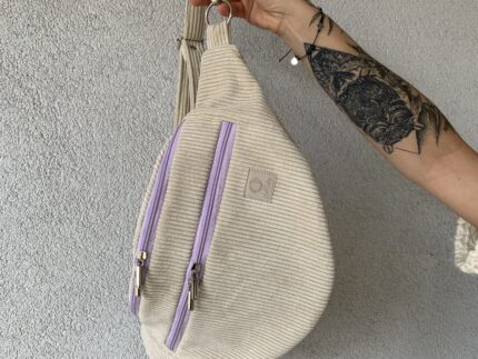 Nerka Light Beige Thin Cord Violet