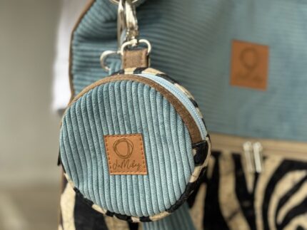 Micro Circle Blue Zebra