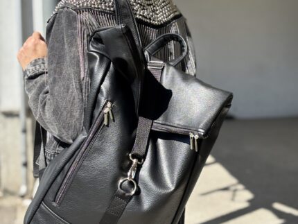 All Black Backpack Plecak Miejski