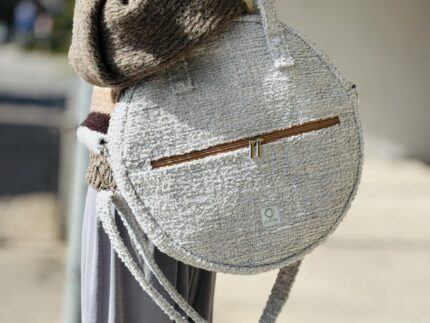 Circle Light Gray&Mint Tweed Torebka Damska - NOW!
