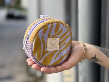Micro Circle Purple Zebra