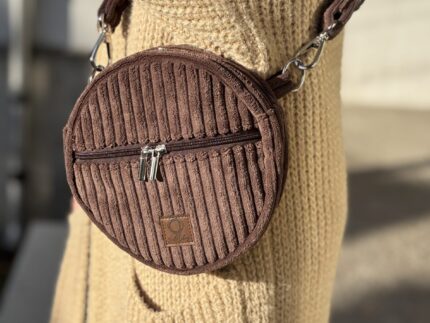 Circle Chocolate Brown Thick Cord Mini