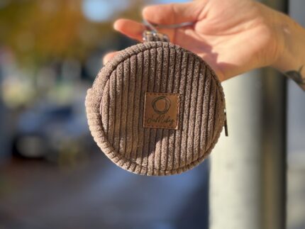 Micro Circle Dark Brown Thin Cord
